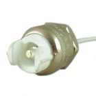 R7s Lamp Holder K504 - R7s Bulb Holder for Linear Halogen R7s Lamps - Complete with 38cm White Cable
