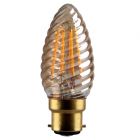 Kosnic 4 watt BC-B22mm Gold Twisted Candle LED Filament Bulb