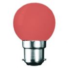 Kosnic 1 Watt Red BC-B22mm LED Golf Ball Bulb