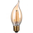 Kosnic 4 watt ES-E27mm Gold Bent Tip Candle LED Filament Bulb