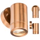 Stainless Steel Copper Coloured Fixed IP65 Rated Outdoor Wall Light