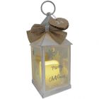 Christmas Advent Lantern with LED Flameless Candle