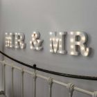 Mr and Mr Battery LED Light Up Circus Style Letters