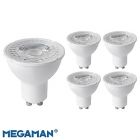Pack of 5x Megaman 710391E 4.2 watt Eco GU10 LED Spotlight - 4000k Cool White