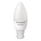 Megaman 142552 5.5 watt Opal BC-B22 Dimmable LED Candle Bulb