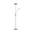Dimmable Spock Floor Stand Light in Satin Nickel Finish
