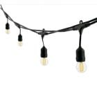 10x Large Linkable Outdoor Filament Festoon String Lights - Traditional Warm White