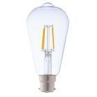 6 watt ST64 BC-B22mm Clear Dimmable Filament Squirrel Cage LED Bulb
