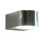 Chrome Up/Down LED  Wall Light With Glass Lense