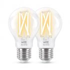 Philips WiZ Warm to Cool Whites ES-E27mm 7 watt Clear Dimmable Tunable Colour Selectable 2700-6500k Smart GLS LED Bulb