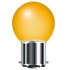 BELL 01510 15 watt BC-B22 Amber Golfball Light Bulb