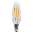 BELL 05309 4 watt Clear SES-E14mm Dimmable Filament LED Candle - Warm White