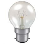 15 watt BC-B22mm Clear Golf Ball Light Bulb - Crompton ROU15CBC-GLZ