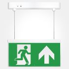 Eterna SIGNEM3ISO LED Emergency Hanging Exit Sign Light Up Arrow Legend