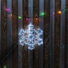 IP44 30cm LED Snowflake with 50 Cool White Lights