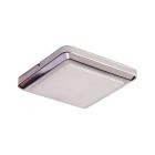 Square Stainless Steel 12v Flat Under Cabinet LED Light Fitting Cool White DLF-SQ-4K
