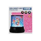 Pink Night Light Battery Powered LED Projector