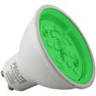 7 Watt Green Coloured Dimmable GU10 LED Light Bulb