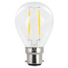 Integral 37-59-68 2 watt BC-B22mm LED Filament Golf Ball Bulb