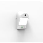 Lutec MIMO Satin White Outdoor LED Security Light With Motion Sensor and Built In Camera
