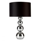 Maxi Marissa 43cm Chrome Table Lamp Black Shade