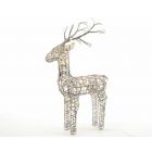 Kaemingk 60cm Warm White LED Festive Outdoor Wicker Deer