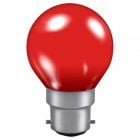 Crompton ROU15RBC-GLZ 15 watt BC-B22 Red Golfball Light Bulb