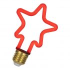 4 watt ES-E27mm Screw Cap Red Neon LED Star Display Lamp