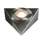 Robus RYA2P530-13 ROYAL 2.5 watt Triangular Brushed Chrome Under-cabinet LED Light Fitting - Warm White