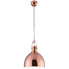 Light Copper Hanging Pendant Light Fitting With Chain