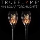 Solar Powered TrueFlame Mini Solar Torch Spike Light With Flickering Flame - 2 Pack