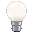 15 watt BC-B22mm White Colour Glazed Golf Ball Light Bulb