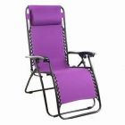 Purple Texteline Zero Gravity Chair