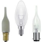 Pointed Tip Chandelier Candle Light Bulbs